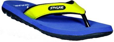 50% OFF on Stylar Neon Green And Blue Ronaldo Flip Flops