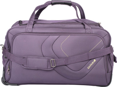 Safari Trac Duffle With Wheels 21.6 Inch Small Travel Bag - Small((Purple)) Safari Trac Duffle With Wheels 21.6 Inch Small Travel Bag - Small((Purple))