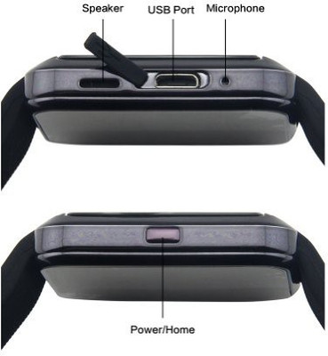 IGS IGS001-003 Smartwatch (Black Strap) 