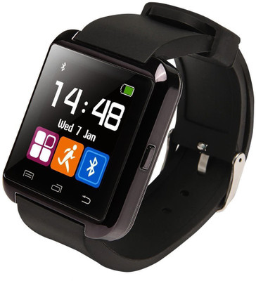 ZOON U8 Black Smartwatch (Black Strap) 