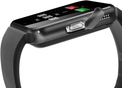 IGS IGS - GT08 (silver) Siilver Smartwatch (Black Strap) 