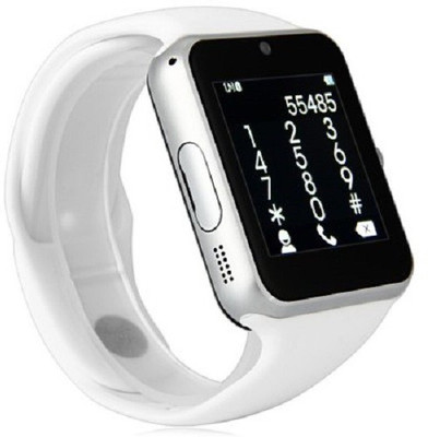 Speed Q7S Full HD touch screen for Android IOS Smartphones with Bluetooth 3.0 White Smartwatch (White Strap) 