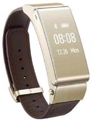 ELEGANZ Fitness Band Cum Bluetooth Headset With Heart Rate Monitoring And Call Features Smartwatch (Brown Strap)