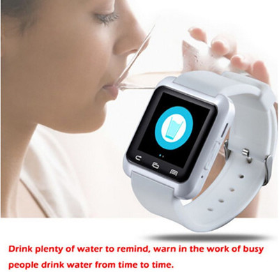 ZOON U8 White Smartwatch (White Strap) 