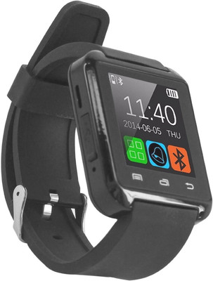 Micomy U8 Smartwatch (Black Strap) 