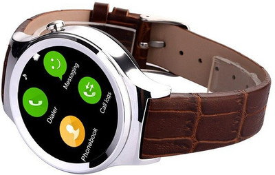 Epresent T3 Circular Smartwatch Brown Smartwatch (Brown Strap) 