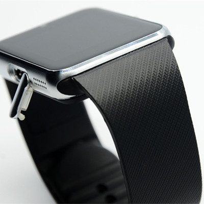 Qtec SWT08 Smartwatch (Black Strap) 