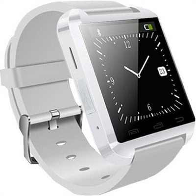 Jas U8 Smartwatch (White Strap) 