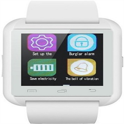 Jas U8 Smartwatch (White Strap) 