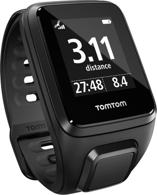 TomTom Spark Cardio Black Smartwatch ((Black, Small)) 