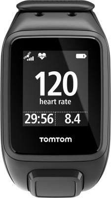 TomTom Spark Cardio Black Smartwatch ((Black, Small)) 