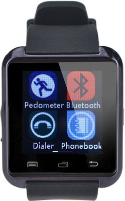 Influx ™ U-8 Discover Bluetooth Touch Screen Black Smartwatch (Black Strap Free Size) 