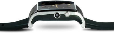 Qtec Qtec Smart Watch SW1S Smartwatch (Black, Gold Strap) 
