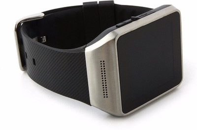 Qtec Sw018 Silver Smartwatch (Black Strap) 
