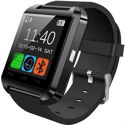 JAS U8 Smartwatch (Black Strap) 