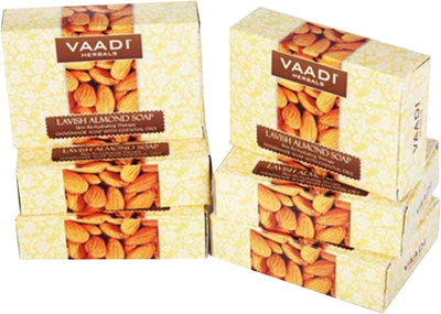 Vaadi Herbals Lavish Almond Soap - Pack of 6 Vaadi Herbals Lavish Almond Soap - Pack of 6