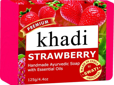 Khadi Premimum Strawberry Soap Khadi Premimum Strawberry Soap
