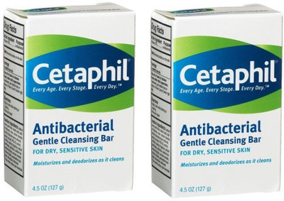 Cetaphil Antibacterial Gentle Cleansing Bar (Pack Of 2) Cetaphil Antibacterial Gentle Cleansing Bar (Pack Of 2)