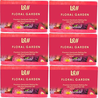 2% OFF on Lass Naturals Floral Garden Handmade Soap (Pack Of 6)