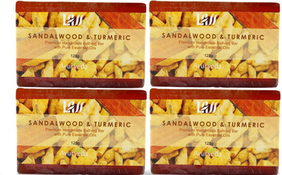 3% OFF on Lass Naturals Sandalwood Turmeric Soap (Pack of 4) 3% OFF on Lass Naturals Sandalwood Turmeric Soap (Pack of 4)