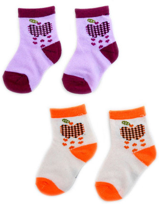 44% OFF on Smartkshop Baby Girl's Self Design Quarter Length Socks