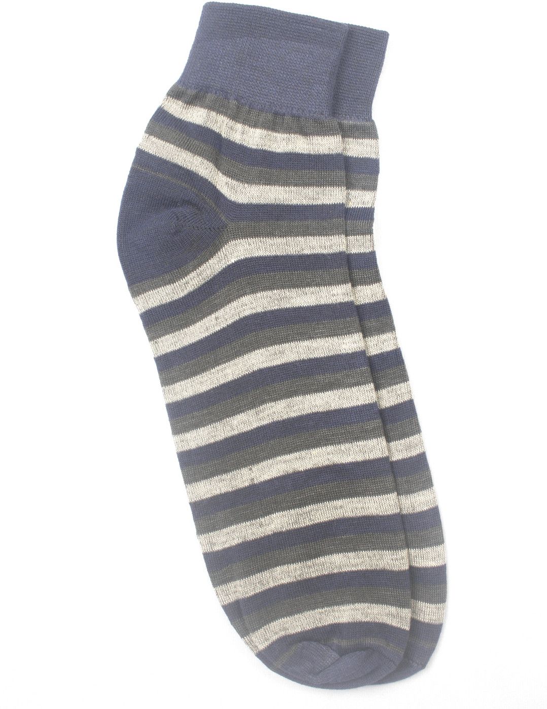 60 OFF on YellowMellow Men's Striped Ankle Length Socks on Flipkart