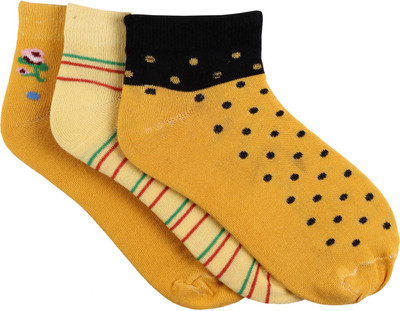 Renzer Women's Polka Print, Striped Ankle Length Socks Renzer Women's Polka Print, Striped Ankle Length Socks