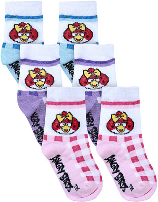 55% OFF on Angry Birds Girl's Printed Crew Length Socks 55% OFF on Angry Birds Girl's Printed Crew Length Socks