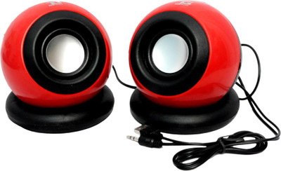 35% OFF on TacGears TG-SQ-BB0010 Wired Laptop Speakers Red, 2.0 Channel