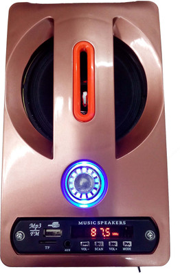 Evolution Kart SP001 Portable Mobile/Tablet Speaker (RED, BLACK, BROWN, WOOFER USB AUX FM PLAYER Channel) 