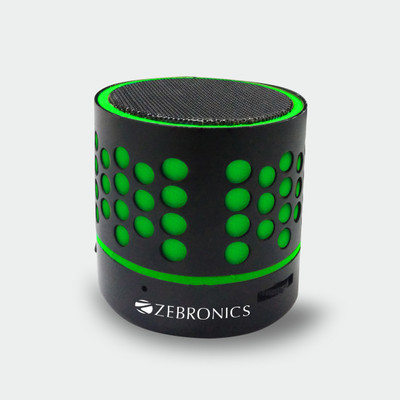 Zebronics Bluetooth speaker DotGreen Portable Bluetooth Mobile/Tablet Speaker (Black, 1.0 Channel) 