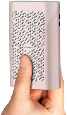 Portronics Sound Wallet Bluetooth Speaker with Aux POR 524 Portable Bluetooth Mobile/Tablet Speaker (Golden, Single unit Channel Channel) 