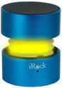 iRock iR6 Glow Tunes Rechargeable Mini 1 Channel USB Speakers - Blue