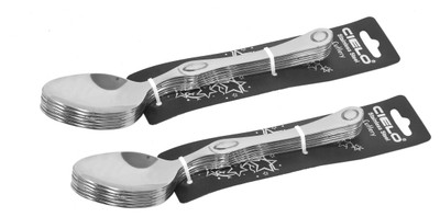 Cielo Stainless Steel Dessert Spoon Set Pack of 12 Cielo Stainless Steel Dessert Spoon Set Pack of 12