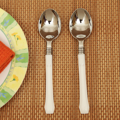 Excel Disposable Plastic Dessert Spoon Set Pack of 24 Excel Disposable Plastic Dessert Spoon Set Pack of 24