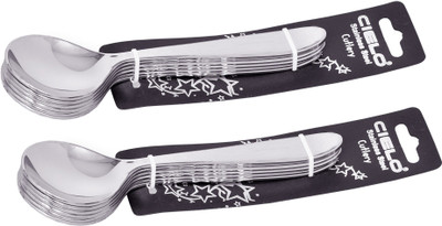20% OFF on Cielo Stainless Steel Soup Spoon Set Pack of 12 20% OFF on Cielo Stainless Steel Soup Spoon Set Pack of 12