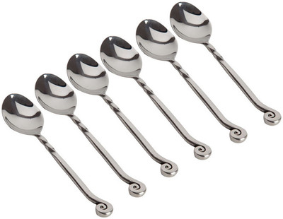 Fabulloso Queen'S Dinner Stainless Steel Tea Spoon Set Pack of 6