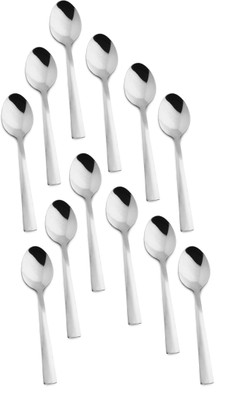 28% OFF on Vinove Kitchenwares Sleek Stainless Steel Dessert Spoon Set Pack of 12