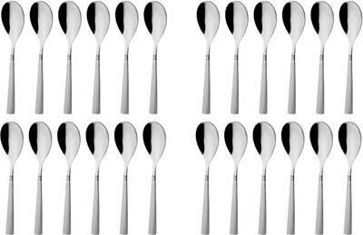 Mosaic Alfa Stainless Steel Soup Spoon Set Pack of 24 Mosaic Alfa Stainless Steel Soup Spoon Set Pack of 24