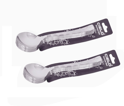 20% OFF on Cielo Stainless Steel Soup Spoon Set Pack of 12 20% OFF on Cielo Stainless Steel Soup Spoon Set Pack of 12
