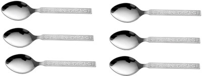 Cielo Meenakshi Stainless Steel Baby Spoon Set Pack of 6 Cielo Meenakshi Stainless Steel Baby Spoon Set Pack of 6