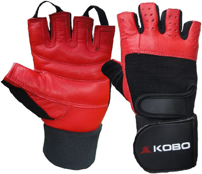 31% OFF on Kobo Weight Lifting (Imported) Gym & Fitness Gloves (XL, Red)