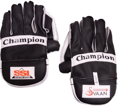 15% OFF on Svaan Champion Wicket Keeping Gloves (Free Size, Black) 15% OFF on Svaan Champion Wicket Keeping Gloves (Free Size, Black)