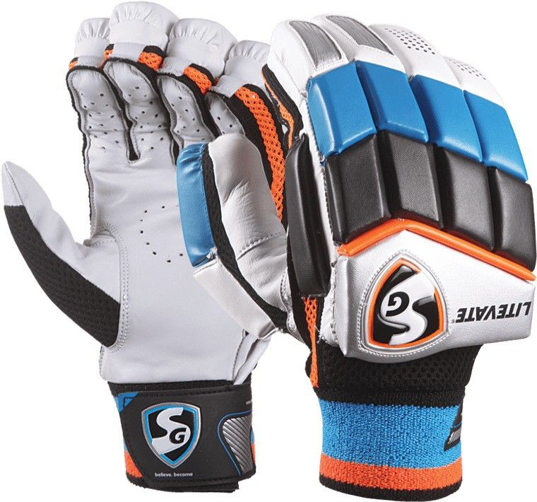 7% OFF on SG Litevate Batting Gloves (Men, White, Blue) 7% OFF on SG Litevate Batting Gloves (Men, White, Blue)
