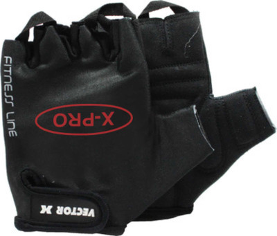 Vector X VX 300 PRO Gym & Fitness Gloves (M, Black) Vector X VX 300 PRO Gym & Fitness Gloves (M, Black)