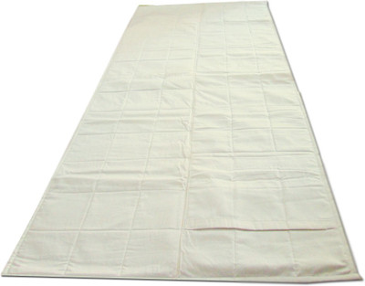 9% OFF on Lnt 400TC Portable and Washablemat Solid Yoga White 1 mm Mat