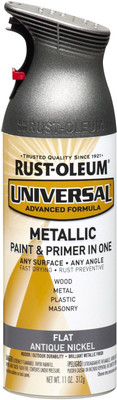 Rust-Oleum Flat Metallic Spray Paint Modified Alkyd Bottle Rust-Oleum Flat Metallic Spray Paint Modified Alkyd Bottle