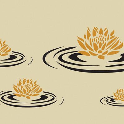 20% OFF on Decorze Beige Wall D?cor FS-22 Floral Stencil