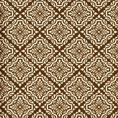 16% OFF on Decorze Brown Wall Decor DS-05 Floral Stencil