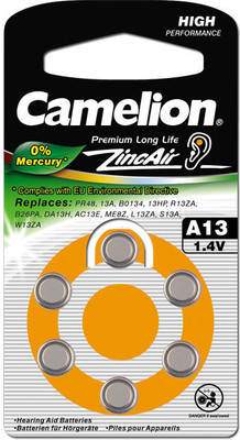 60% OFF on Camelion A13-BP6 Hearing Aid Battery 60% OFF on Camelion A13-BP6 Hearing Aid Battery